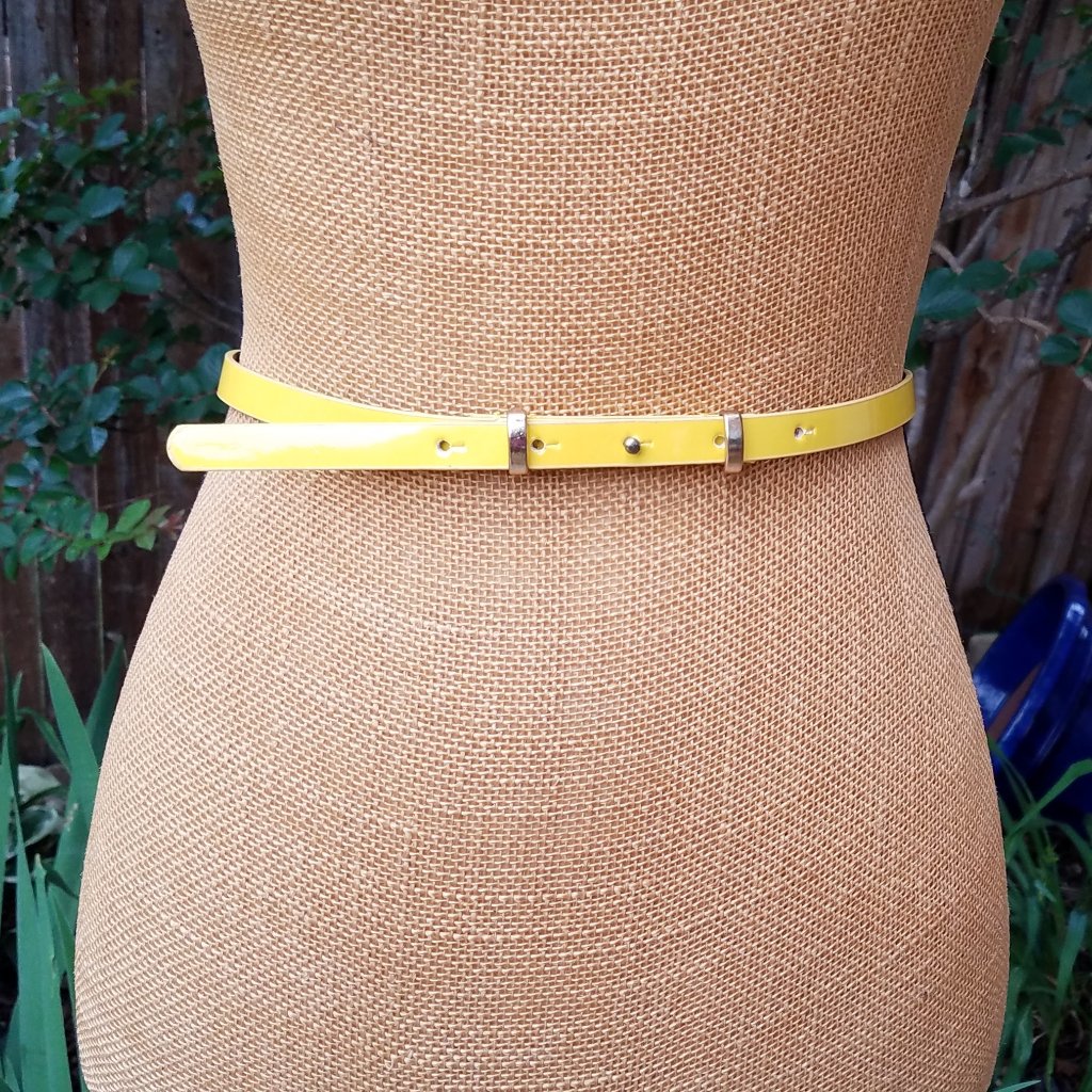 Yellow Skinny Belt